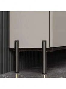 Patas de mueble de 12 pulgadas, pies de mesa de centro negros, patas de metal de estilo mid-century para sofá, armario, otomana, juego de 4 en estilo montado en el lateral para reemplazo en el hogar, manualidades DIY - 12 pulgadas - Ver 10