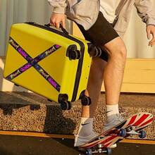 1/2 Roll 4 X 500 Cm / 1.57 X 196.9 Inch Graffiti Style Adhesive Tape Stickers, Waterproof, Universal, Made Of PVC Material, Suitable For Cars, Motorcycles, Bicycles, Computers, Tablets, Great For DIY Enthusiasts And Cyclists - Multicolor - View 6