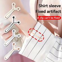 4/8/12pcs Invisible U-Shaped Waist Buckle Clip Waist Buckle Clip No Needle No Sewing Pants Waist Adjuster Pants Leg Fixer Sleeve Length Modification Fixed Buckle Curtain Fixer Clothes Length Modification Fixed Buckle Women'S Headscarf Silk Scarf Neck Clip Pin Y-Shaped Clip To Prevent Displacement Suitable For Daily Life Clothes Skirts Headscarves Various Uses