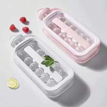 Essential Summer Cool-Down Items: A Two-In-One Portable Membrane Cup, Water Cup, Ice Tray Cup, Ice Cubes, Silicone Special Abrasive Pressing Household Item, Transparent Water Cup