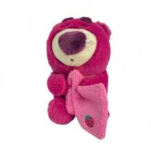 Miniso Strawberry Teddy Bear Keychain, Adorable Design, Soft Skin-Friendly Material, Perfect For Bags And Keys (1PC) - Multicolor - View 7