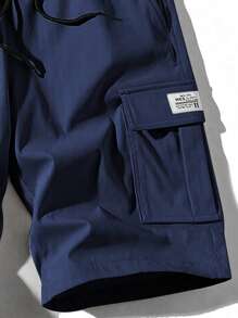 1 paquet Short cargo léger de 5 pouces pour hommes - Taille à cordon de serrage, short d'été respirant casual, de plein air, de gym, athlétique avec poches en biais