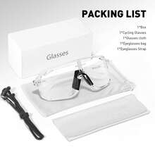 SCVCN Photochromic Cycling Glasses Sport  Clear MTB BMX Men Women Running Driving DZ-S62