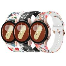 Sport Band Compatible With Galaxy Watch 7 Band 40mm 44mm,No Gap Soft Silicone Strap Compatible With Galaxy Watch 6 5 4 FE Band 40mm 44mm/Galaxy Watch 6/4 Classic 47mm 43mm 46mm 42mm/Watch 5 Pro 45mm Men Women