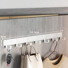 1pc Multi-Functional Wall-Mounted Hanger, Wall-Mounted Coat Hook, Wall-Mounted Clothes Hanger, Hook Without Holes, Wall-Mounted Belt And Clothes Hanger, Suitable For Hanging Coats, Hats, Jackets, Clothes And Bathroom Supplies,His Comments, Hanging His Bag, Hangers, Interests, Relationships, Wall Shelves, Wall Hangers, Adhesives, Door Hooks, Wall Stickers, Comments