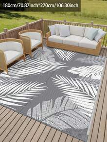 1pc Summer New Carpet, Reversible Outdoor Rug, Made Of Polypropylene, Foldable, Suitable For RV Camping, Outdoor Patio, Backyard And Picnics, Lightweight & Portable, Easy To Clean, Applicable For Spring And Summer Use [Gift Packaging: Gift Bag + Tent Peg + Gift-Grade Plastic Sealing] - Multicolor - View 24