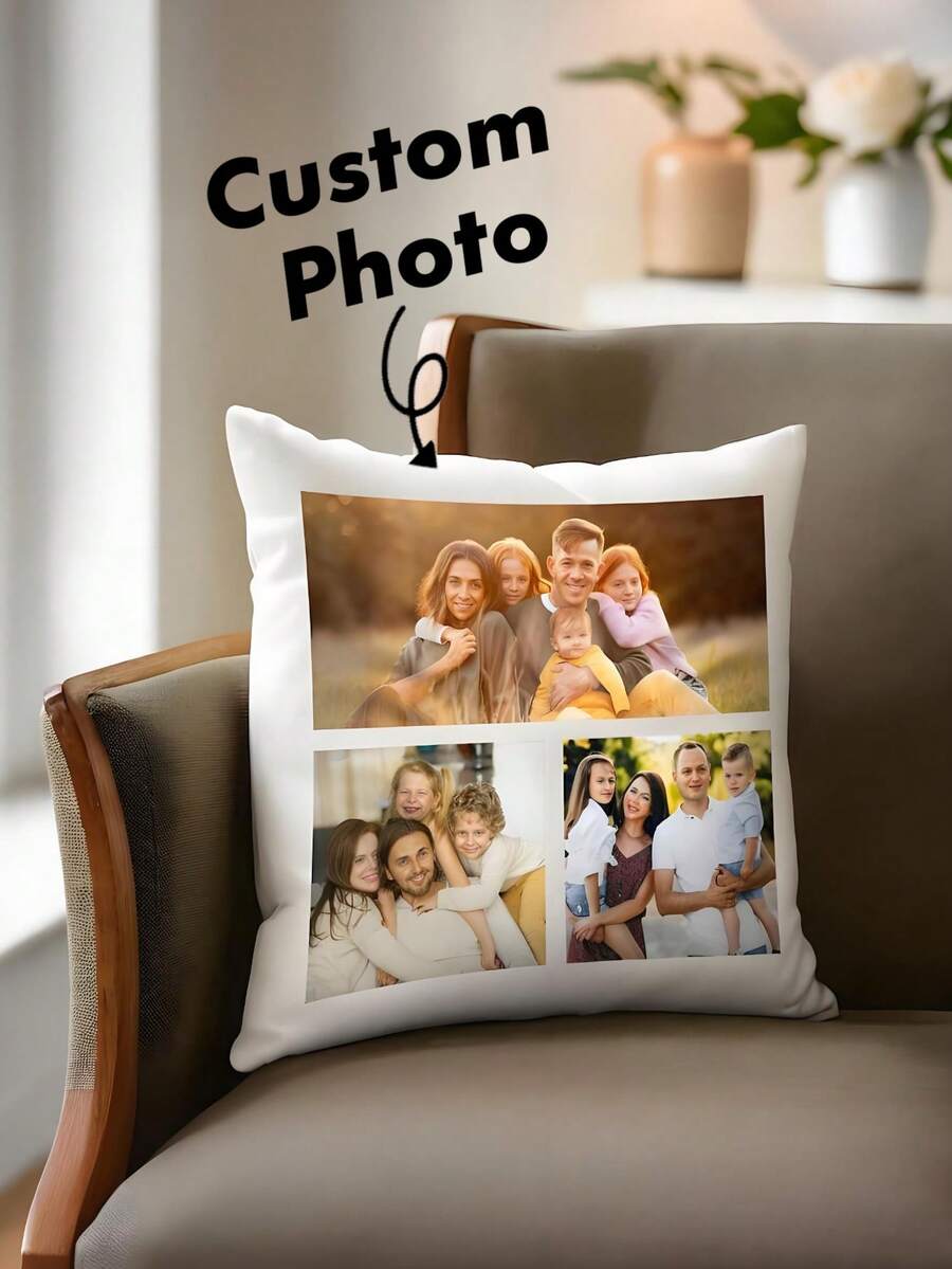 Customized Children's Pillow Case - Double-Sided Printed, Personalized With Photo/Text/Name, Decorative Throw Pillow Cover, Personalized Cushion Cover, Ideal Children's Gift And Birthday Gift - Multicolor - View 1