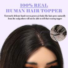 Human Hair Toppers For Women Real Human Hair Mono Top Hair Pieces For Thinning Hair Upgrade 8*12 Cm Top Silk Lace Base Clip In Extensions - SNatural - View 5