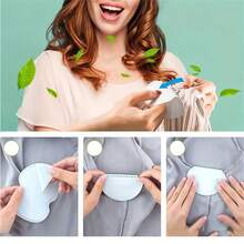 10/20/50pcs Pack Sweat-Absorbing Pads, Breathable, Anti-Sweat, Anti-Odor Liners, Suitable For Sweaty Areas Like Armpits And Neck To Reduce Body Odor Summer Cooling,Beach,Travel - one-size - View 4