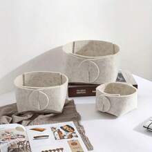 Filz Aufbewahrungskorb, Schreibtisch Kosmetik- & Miscellaneous-Organizer Box, multifunktionale Großraum-Aufbewahrungslösung für Schlafzimmer, Wohnheim, Zuhause, zufälliger Stil Lieferung