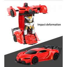 1 件撞击变形玩具车、遥控车、儿童玩具车、玩具、赛车、汽车游戏、男孩游戏、女孩游戏、精美礼物