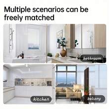 20/50 piezas Cycleader Baldosas de vinilo adhesivas con efecto mármol europeo de lujo, fáciles de limpiar, impermeables y removibles para decorar la cocina, el baño y el dormitorio - Multicolor - Ver 13