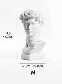 1 pièce de vase de décoration d'intérieur représentant la sculpture antique grecque de David, figurine en résine tridimensionnelle, décor de pot de fleurs d'intérieur et d'extérieur, décoration exquise