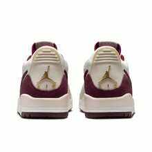 Nike נעלי כדורסל Jordan Legacy 312 "שנת הנחש" מהדורה מוגבלת לשנה החדשה הסינית, נוחות, רב-תכליתיות, נגד החלקה, עמידות, נמוכות, רטרו, בז'-חום, גברים - לבן ואדום - ראה 5