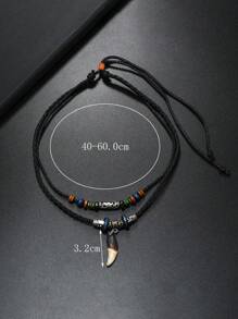 1pc Bohemian Style Necklace Accessory, Displays Unique Personalized And Style, Versatile Casual Decoration For Men And Women