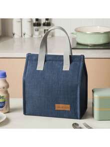 1pc New Fashion Lunch Bag, Reusable Lunch Tote Bag, Insulated Lunch Box Bag, Large Capacity Lunch Bag