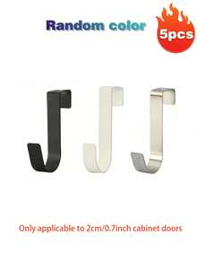 碳钢壁挂式衣架柜门挂钩，壁挂式衣柜衣架柜门挂钩，自动镂空衣架收纳架，衣架（仅适用于2厘米/0.7英寸厚的柜门），不适用于金属丝或其他细长物品 - 彩色 - 查看 24