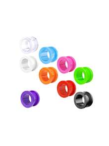 2 件装 Fake Cheater 亚克力耳塞和耳道扩耳器套装耳屏穿孔 2 毫米 - 16 毫米身体饰品