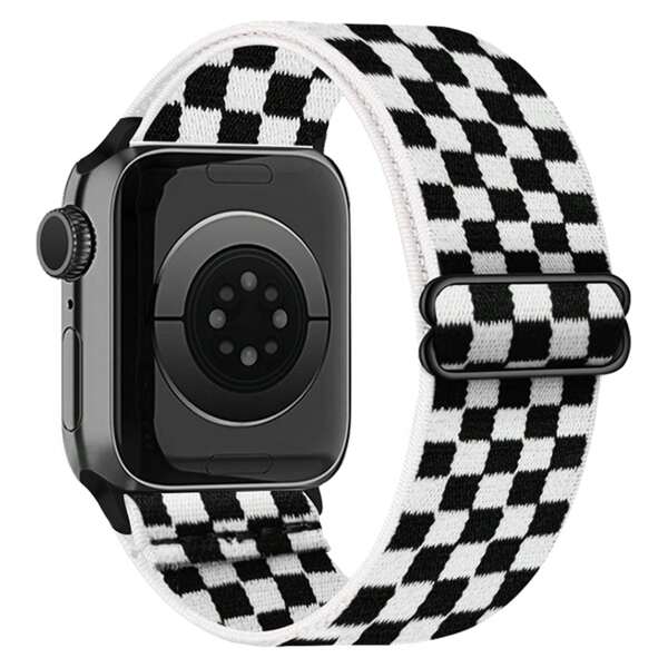 Stretchy Nylon Loop Bands Compatible With Apple Watch 38mm 40mm 41mm 42mm 44mm 49mm Adjustable Soft Elastics Strap Compatible With Apple Watch SE Ultra Watch Series 9/8/7/6/5/4/3/2/1