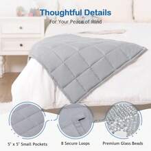 Weighted Blanket 3lbs, Blue Dinosaur Weighted Blankets, Cute Small Weighted Blankets 3 Pounds, Washable Soft Heavy Blanket Throw For All-Season - Solid Grey - View 1
