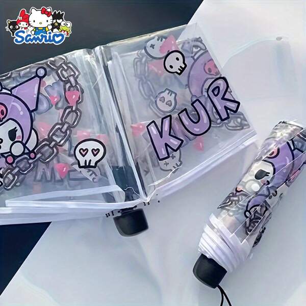 Sanrio Parapluie transparent d'été Sanrio, parasol extérieur de dessin animé Kuromi