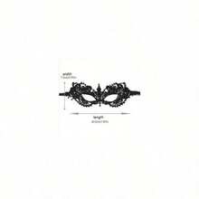 Masks, Lace Orgy Madigara Masks, Party Ballroom Costumes, Party Supplies - màu đen - Xem 4