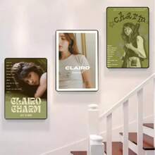 1/3PCS Optional Frame Posters Wall Arts Pop Singer Poster Home Living Room Bedroom Bar Aesthetic Decoration, Wall Art With Frame