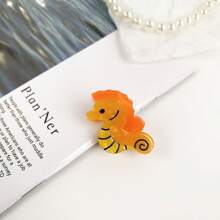 1 pièce/Lot de 8 pièces Mignons mini clips pour cheveux thème océan, clips à pince de homard, clips à cheveux dauphin de dessin animé, accessoires décoratifs pour les cheveux Pinces à mâchoires pour femmes