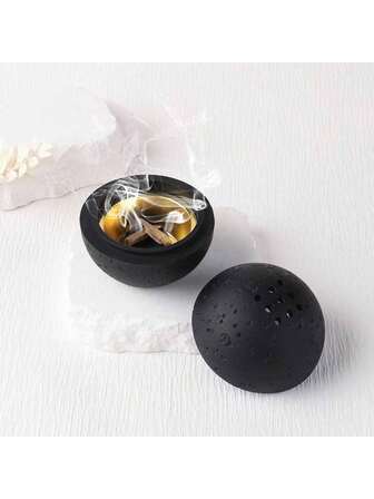 1 st. rökelsehållare i harts, sfärisk form för bön i hemmet, heminredning, dekoration på kontor, kan fungera som en julklapp, en present till skolstarten, en souvenir eller ett vardagsrumstillbehör, presenter till bästa vän, kryddklämma med presenter, födelsedagsexamen