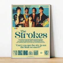 流行摇滚 The Strokes 墙面装饰 家居装饰 可爱房间装饰海报 帆布装饰画 艺术海报印刷品 可选相框