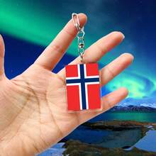 1 件国旗亚克力钥匙扣，适用于阿尔及利亚、瑞士、塞尔维亚、秘鲁、亚美尼亚、海地、葡萄牙、厄瓜多尔、马耳他、波斯尼亚和黑塞哥维那，男女通用汽车配件包魅力学校可爱哥特 Y2k - 彩色 - 查看 48