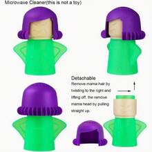1pc Angry Mom Microwave Oven Cleaner Angry Mom Microwave Oven Oven Steam Cleaner, Disinfects The Kitchen With Vinegar And Water, And Steam Cleaning Equipment Easily Cleans Food Residue In A Few Minutes - Multicolor - View 3