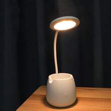LED Eye Protection Desk Lamp Pen Holder Touch Bedroom Student Learning Reading Bedside Lamp Charging Desktop Night Light