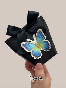 10pcs/1pc Colorful 3D DIY Butterfly Kraft Paper Embossed Ribbon Bow Mini Gift Box, Elegant Mysterious Gift Packaging Box For Wrapping Gifts, Candies, Cookies, Suitable For Parties, Birthdays, Mother's Day, Summer Weddings, Father's Day, Graduation, Daily & Holiday Events - Colorful Butterfly Gift Box - View 13