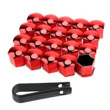 20 cái/bộ Nắp đậy đai ốc bánh xe ô tô, Nắp đậy đai ốc bánh xe ô tô 17mm, Nắp đậy trục bánh xe ô tô chống gỉ trang trí bên ngoài - Nhiều màu - Xem 6