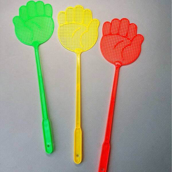 10pcs/Set Durable Plastic Fly Swatters With Extended Handles - Manual Mosquito Swatter, Powerful Fly & Insect Killer, Multi-Functional Household Electric Fly Zapper Alternative, Indoor & Outdoor Bug Control Tool (10pcs Set)