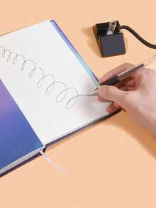 防丢失学校书写圆珠笔，可更换笔芯，稳定的桌面笔架，0.5 毫米链条台笔，适用于办公室/银行/接待柜台、学校和家庭办公用品返校 - 彩色 - 查看 5