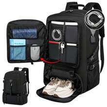 Travel Backpack For Airplane Cabin For Vueling, Ryanair | Waterproof And Spacious Hand Luggage With Shoe Compartment. Multifunctional Anti-Theft For Travel And Getaways. Backpack For Travel | Colorful Backpacks With Hand Grip For Travel | Multiple Pockets Army Assault Backpack 3 Day Bug Out Bag Hiking Backpack For Camping. (2210-002) - 025--80L - Xem 8