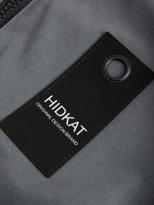 男士中长款抽绳连帽夹克，多口袋休闲工作服外套，纯色适合日常穿着，秋冬 - 灰色 - 查看 7