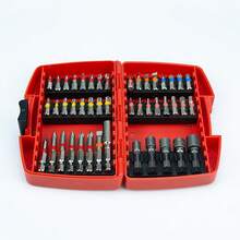 45件套S2材质电动螺丝刀头套装，平头，米字头，六角头 - 彩色 - 查看 7
