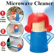 1pc Angry Mom Microwave Oven Cleaner Angry Mom Microwave Oven Oven Steam Cleaner, Disinfects The Kitchen With Vinegar And Water, And Steam Cleaning Equipment Easily Cleans Food Residue In A Few Minutes - Multicolor - View 4