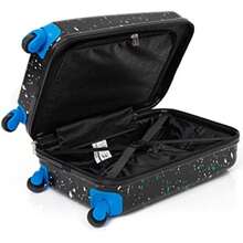 Suitcase Black Small Cabin Bag For Boys Girls Carry On Trolley With Extendable Handle Paint Splatter Gaming Fun Game Movie Travel Accory For Teens - as pic - View 5