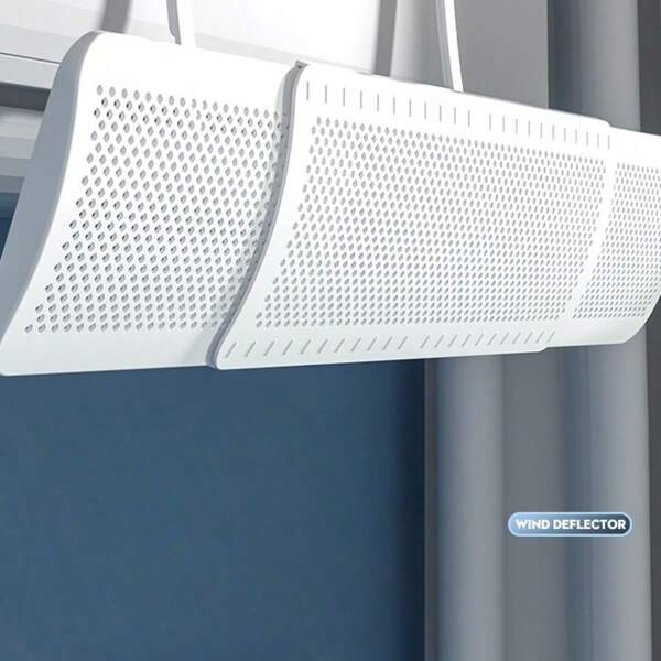 Régulateur de direction de climatisation, plaque de guidage murale pour climatisation, dispositif anti-soufflage direct pour les soins postnataux, cache anti-vent sans perçage de trous - (Le style aléatoire du produit réel est sujet à changement)