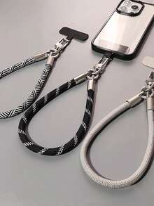 1 dây đeo cổ tay chống rơi điện thoại di động đi bộ đường dài ngoài trời móc kim loại ngắn chắc chắn du lịch unisex chống thất lạc vỏ điện thoại phổ thông - Nhiều màu - Xem 10