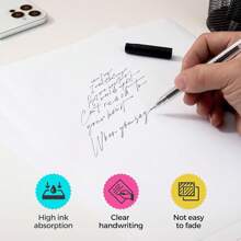 50 Stücke bedruckbare Aufkleber-Papiere, matte weiße Vollblatt-Etiketten für Laser- und Tintenstrahldrucker, A4 Größe, Schulbedarf