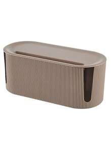 Multifunctional Nordic Style Plastic Cable Management Box, Desktop Organizer, Suitable For Wire Organization And Storage, Large Capacity For Hiding Sundries, Dustproof And Insulated Design, Suitable For Office Desks, TVs, Computers, USB Hubs And Power Strips, Space-Saving Home Organization Solution., Back To School