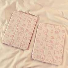 Sanrio 1 pieza Funda protectora para Tablet Clásica Hello Kitty con espejo rosa para iPad 11 2025/10.9/Air4/5/6/7 2025/10.2/Pro 11/10th/9.7/10.5, con función de reposo/activación