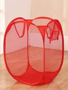 1 件可折叠玩具和娃娃收纳箱、毛绒玩具收纳篮、玩具收纳、透气洗衣容器、玩具和杂物收纳盒、带手柄的大型弹出式洗衣篮、浴室收纳盒、收纳篮、可折叠洗衣篮，适合返校使用 - 彩色 - 查看 20