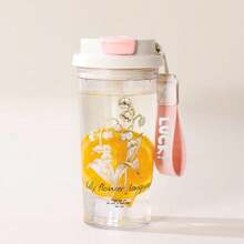 1PC Plastic Straw Water Cup, Sports Water Cup, Coffee Cup, Portable Water Bottle, Household Drinking Utensils 550ml (Note: Plastic Products May Have Slight Scratches)
