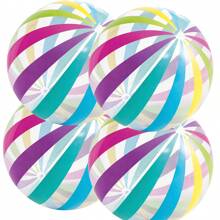 1 Strandball, große bunte aufblasbare Schwimmbad Wasserspielzeug, verwendet für Partydekorationen, Schwimmbadball, Sommer Rasen, Strand Wassersport Team aufblasbares Spiel, Partygeschenk